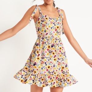 NWT Old Navy Plus Size Tie-Shoulder Fit & Flare Floral Cami Dress - Wildflowers